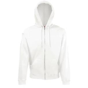 FOTL Mikina s kapucňou na zips - biela