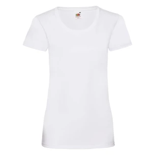 Dámske tričko FOTL Lady-Fit Valueweight T-Shirt - biele