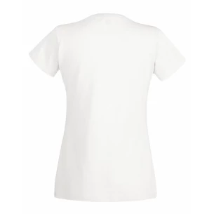 Dámske tričko FOTL Lady-Fit Valueweight T-Shirt - biele