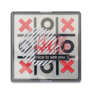 Magnetická hra tic-tac-toe - čierna