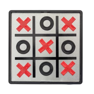 Magnetická hra tic-tac-toe - čierna