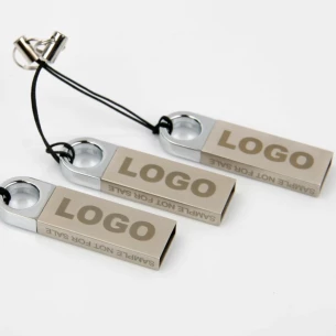 Flash disk Round 16Gb - strieborný