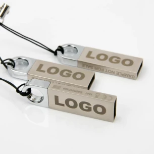 Flash disk Round 16Gb - strieborný