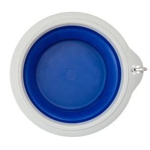 Skladacia miska pre psov - modrá