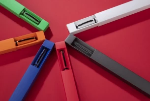 Guľôčkové pero RIO v puzdre - čierne