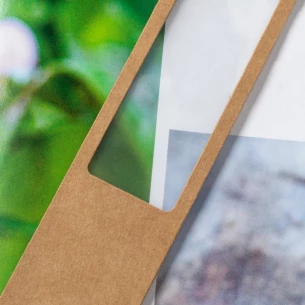 Lupa z recyklovaného kartónu - neutrálna