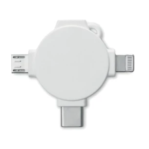 Káblový adaptér 3 v 1 - LIGO CABLE - biely