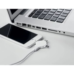 Káblový adaptér 3 v 1 - LIGO CABLE - biely