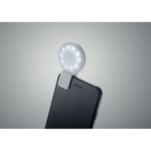 LED selfie svetlo s klipom - PINNY- biele