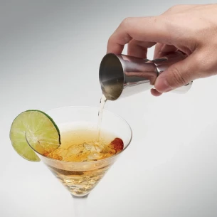 Oceľová barmanská odmerka - FRIZEN - matná strieborná