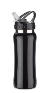 PATRO Oceľový bidon 600 ml - čierny