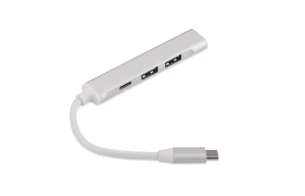 Rozbočovač USB HUB - ROSKO - strieborný