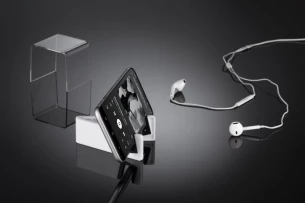 Stojan na telefón LIVIS - biely