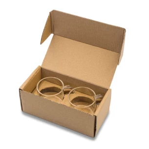 Zestaw szklanych filiżanek Liberika - Transparentny