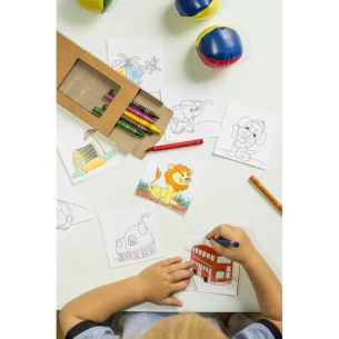 Súprava na vyfarbovanie, pastelky | Hadley - neutrálne