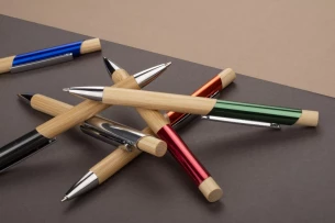 Bambusové guľôčkové pero BALIS - zelené