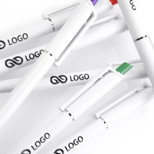 Guľôčkové pero Roma White - zelené