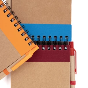 Poznámkový blok Eco2 s perom - červený