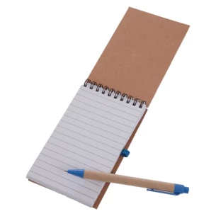 Poznámkový blok Eco2 s perom - modrý