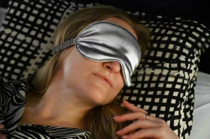 Šatka na oči VELURO - sivá