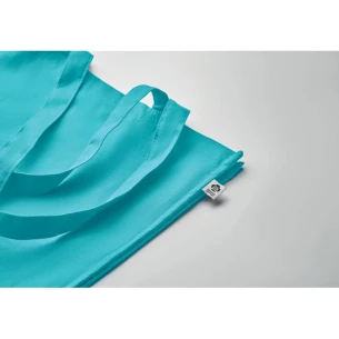 BENTE COLOUR taška z organickej bavlny - Tyrkysová