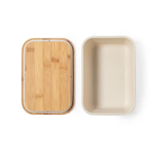 Krabica na raňajky 1 l, bambusové veko - neutrálna