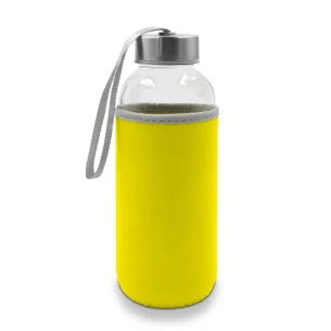 Sklenená fľaša 420 ml Bob – žltá