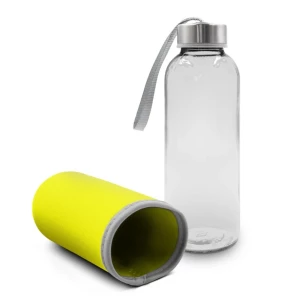 Sklenená fľaša 420 ml Bob – žltá