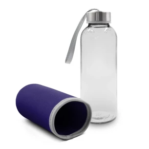 Sklenená fľaša 420 ml Bob – fialová