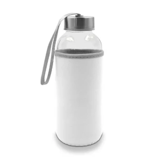 Sklenená fľaša 420 ml Bob – biela