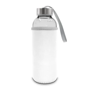 Sklenená fľaša 420 ml Bob – biela