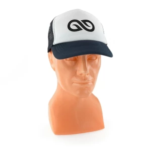 Truckerská čiapka - čierna/biela