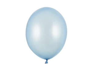 Metalizovaný balón 30 cm - svetlomodrý