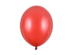Metalizovaný balón 30 cm - červený