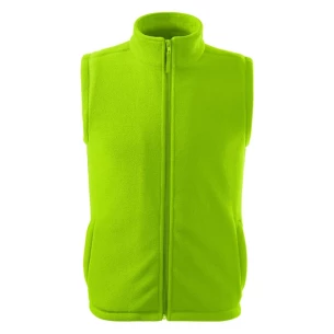 Unisex fleecová vesta - Limetkovo zelená