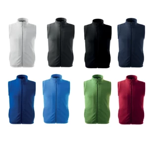 Unisex fleecová vesta - červená