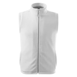 Unisex fleecová vesta - biela