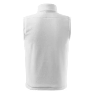Unisex fleecová vesta - biela
