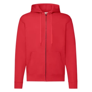FOTL Mikina s kapucňou na zips - červená