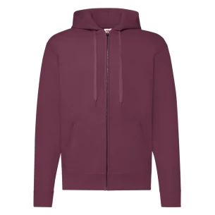 FOTL Mikina s kapucňou na zips - bordová