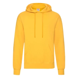 Mikina s kapucňou FOTL - tmavožltá