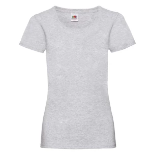Dámske tričko FOTL Lady-Fit ValueWeight - sivé