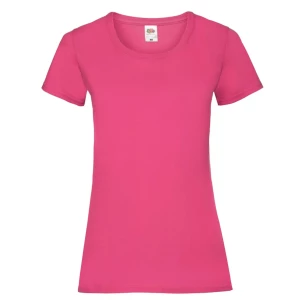 Dámske tričko FOTL Lady-Fit ValueWeight - ružové