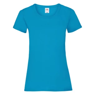 Dámske tričko FOTL Lady-Fit ValueWeight - svetlomodré