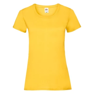 Dámske tričko FOTL Lady-Fit ValueWeight T-Shirt - tmavo žlté