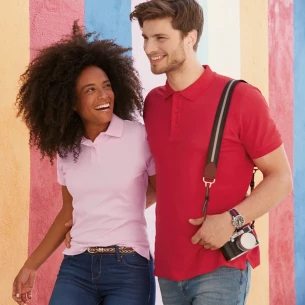 Dámska polokošeľa Fruit Of The Loom Premium - námornícka modrá