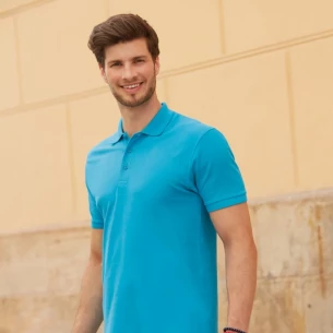 Polokošeľa Fruit Of The Loom Premium - tmavomodrá