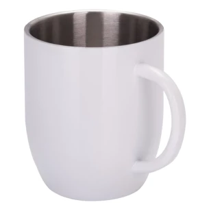 Hrnček Falun Steel - biely